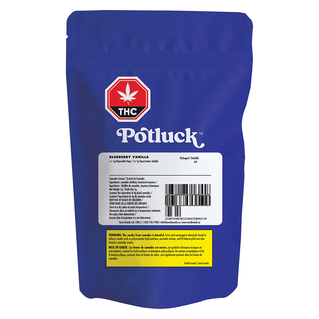 Potluck Blueberry Vanilla Disposable Vape - 