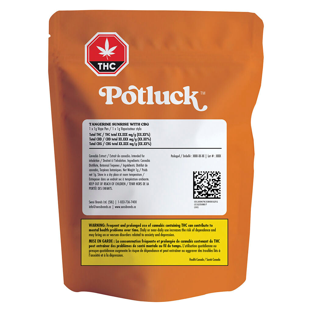 Tangerine Sunrise CBG Disposable Vape - 