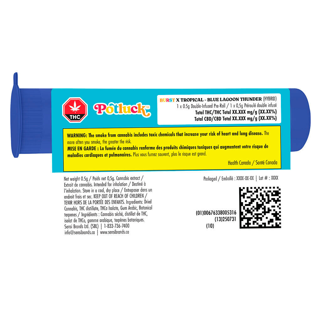 Blue Lagoon Thunder Infused Pre-Roll - 