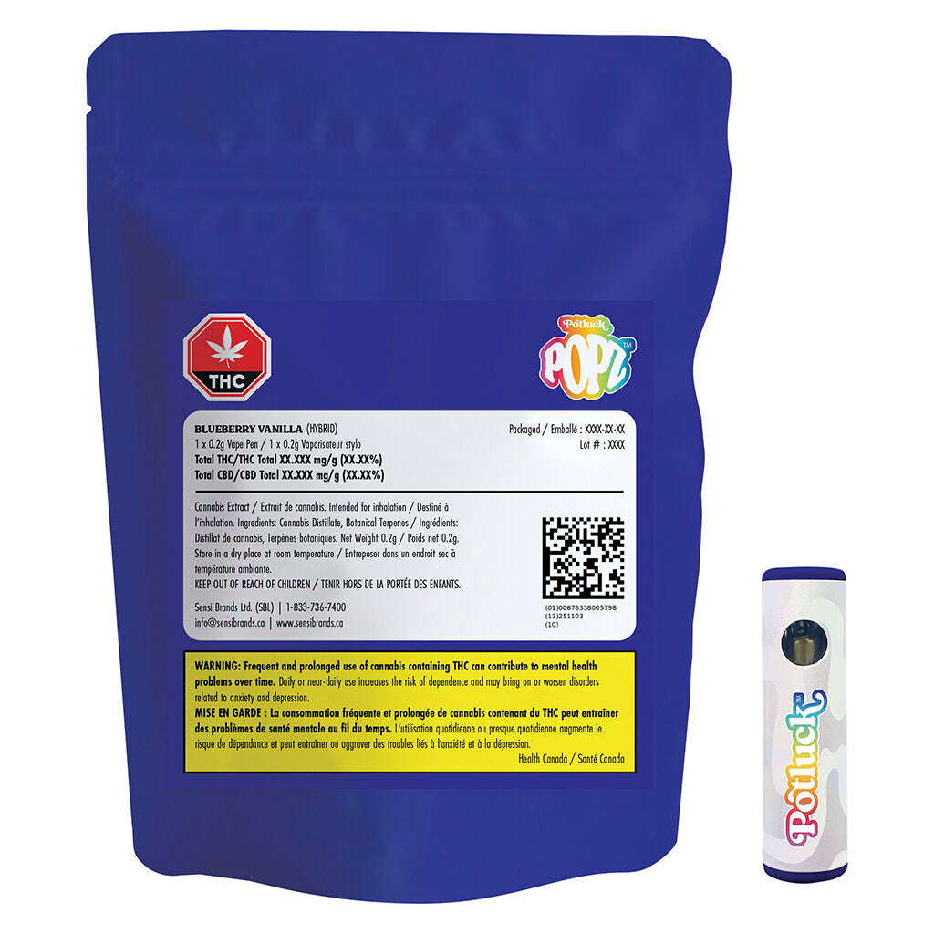 Blueberry Vanilla Vape Popz - 