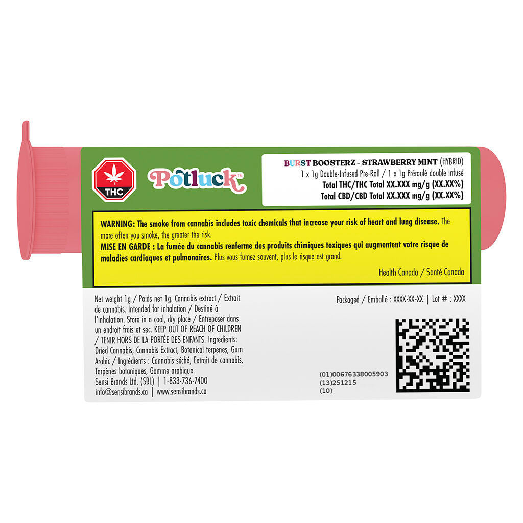Préroulé infusé Strawberry Mint - 