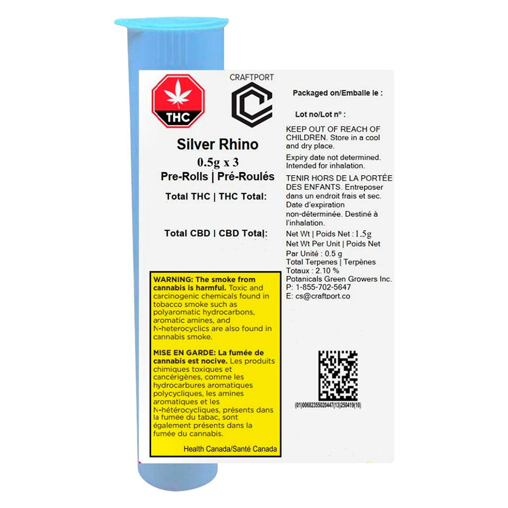 Silver Rhino Pre-Roll - 