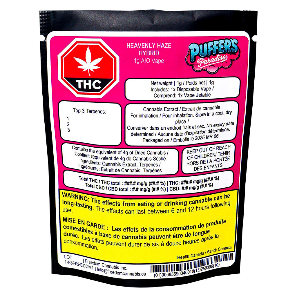 Heavenly Haze AIO Vape - 