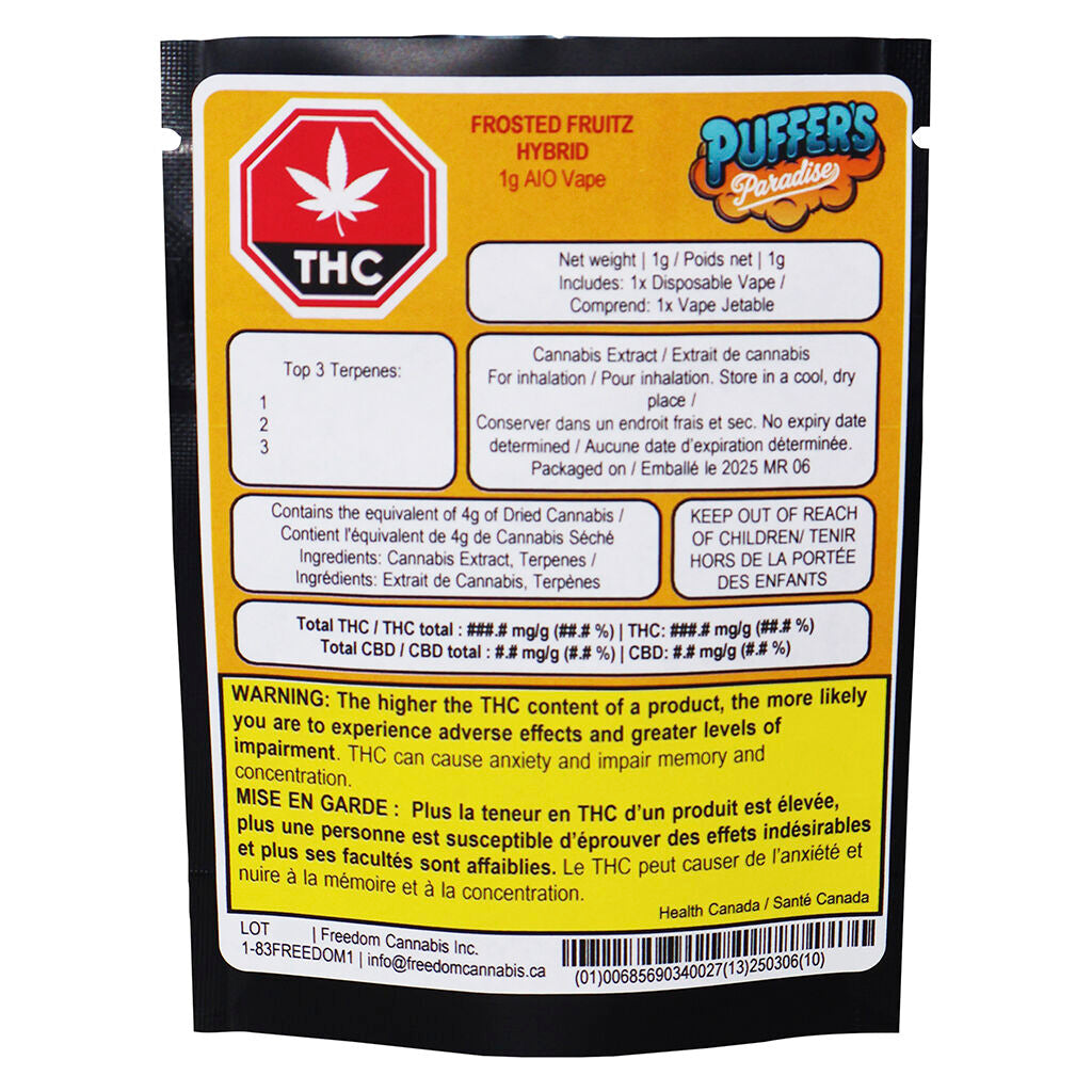 Frosted Fruitz AIO Vape - 