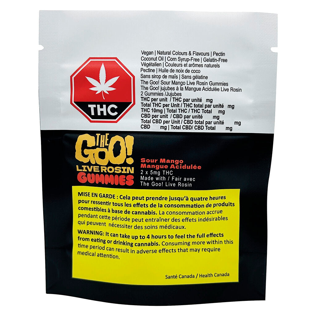 Sour Mango Live Rosin Gummies