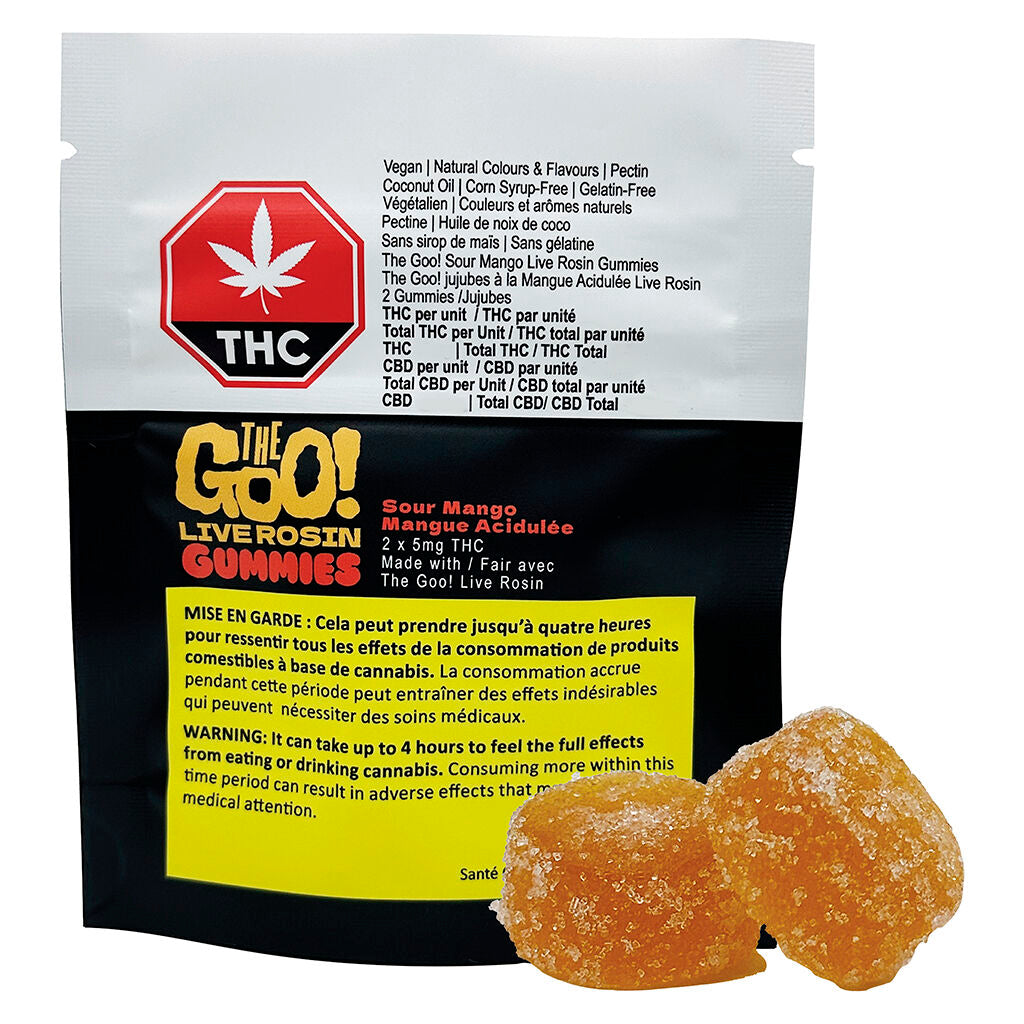 Sour Mango Live Rosin Gummies