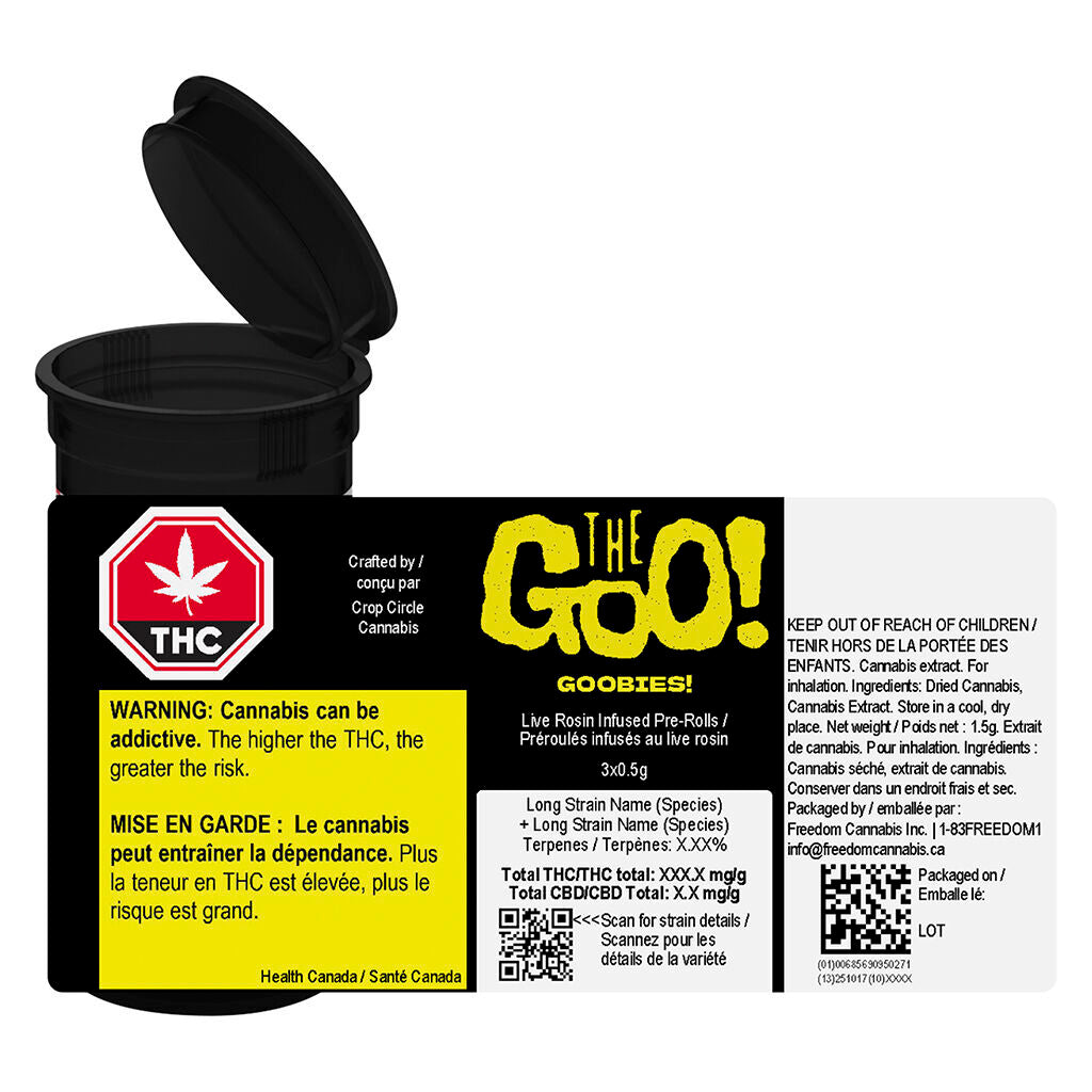 Goobies! Live Rosin Infused Pre-Roll - 