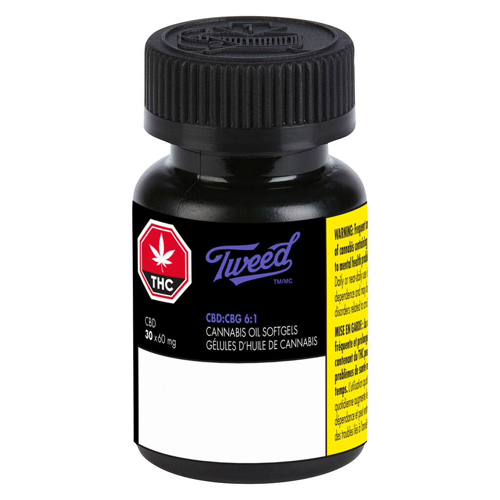 CBD:CBG 6:1 Softgels - 