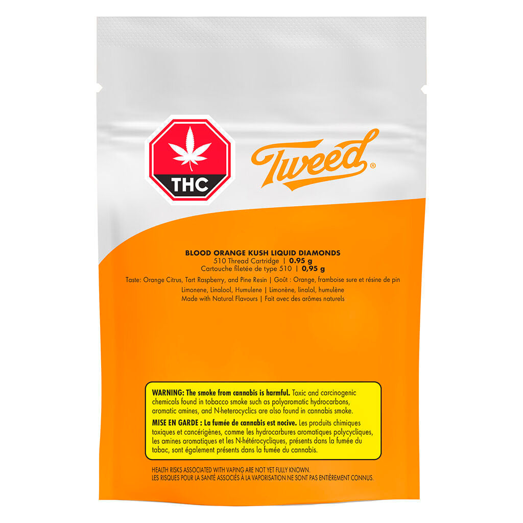 Blood Orange Kush Liquid Diamonds 510 Cart - 