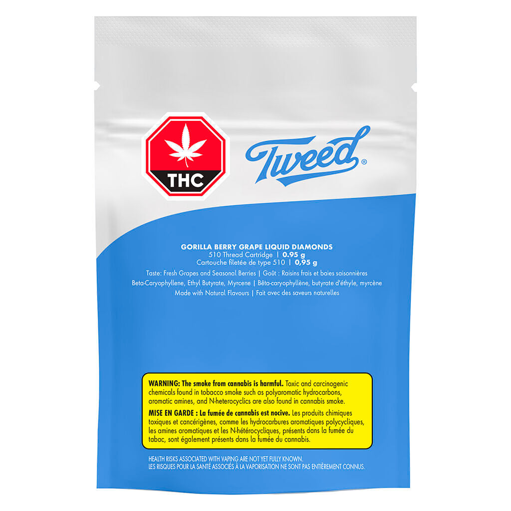 Gorilla Berry Grape Liquid Diamonds 510 Thread Cartridge - 