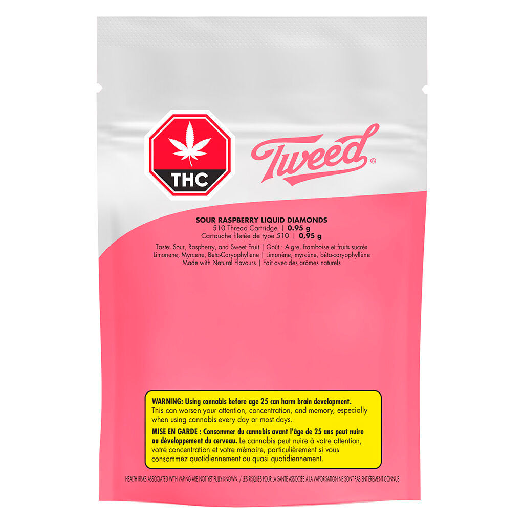 Sour Raspberry Liquid Diamonds 510 Thread Cartridge - 