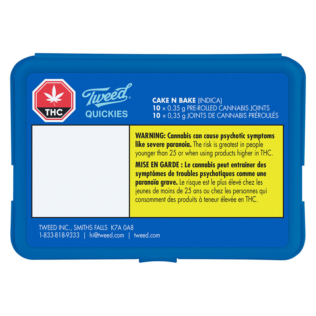 Quickies Cake N Bake Pre-Roll - 