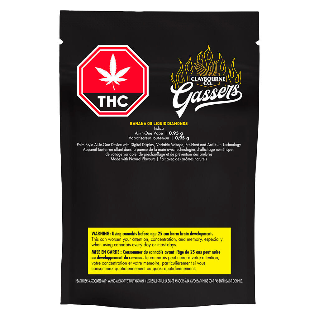 Gassers Banana OG Liquid Diamonds AIO - 