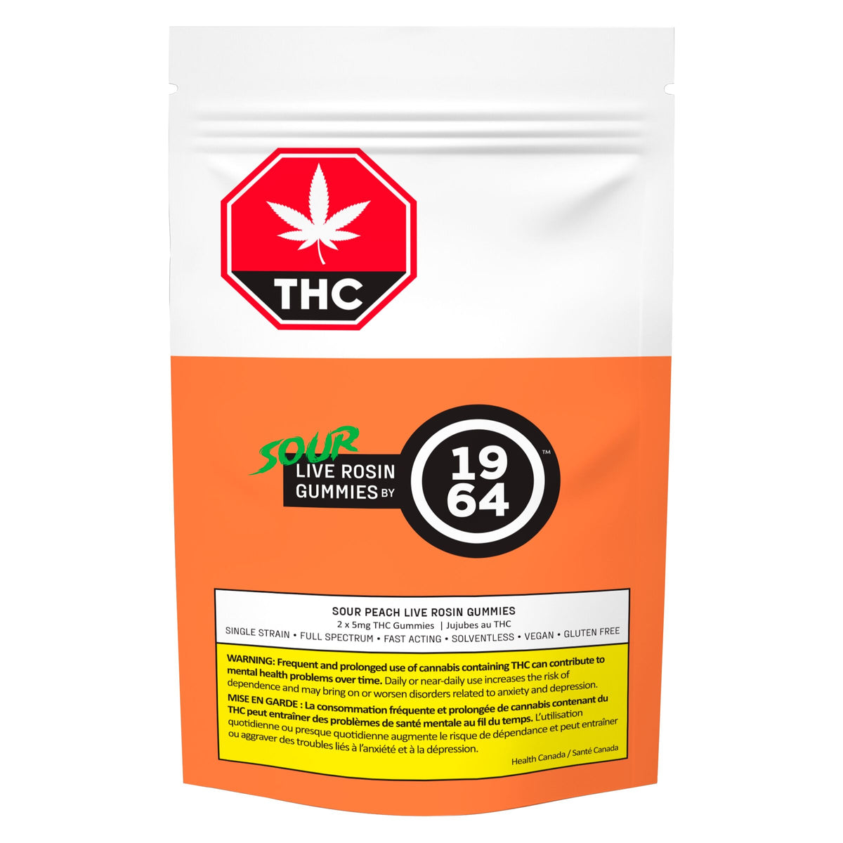Sour Peach Live Rosin Gummies