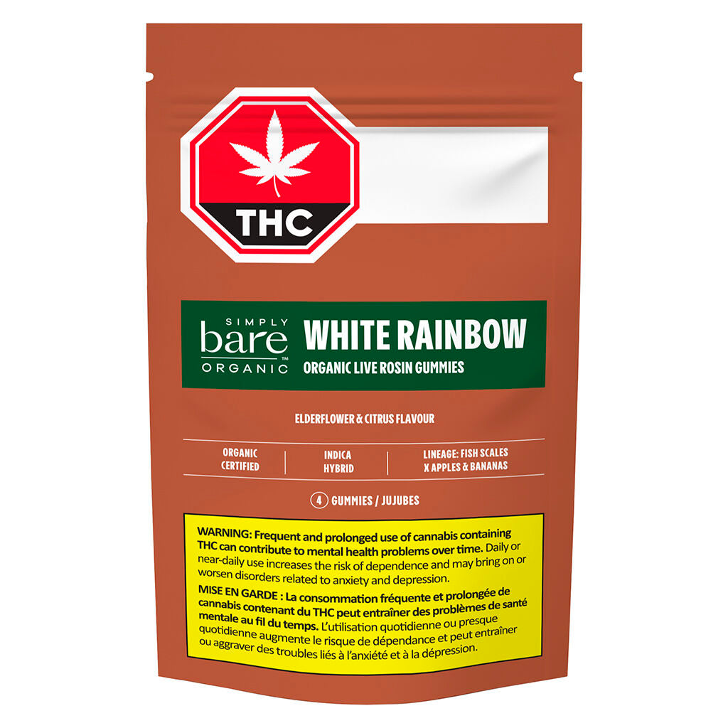 White Rainbow Organic Live Rosin Gummies - 