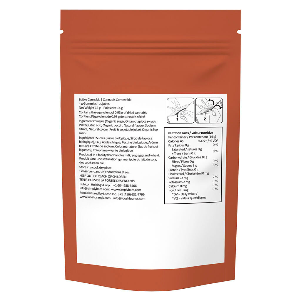 Fruit Lpz Organic Live Rosin Gummies - 