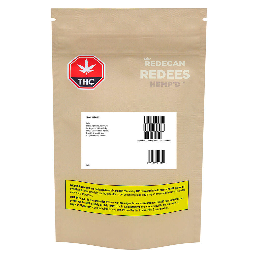 Space Age Cake Redees Hemp'd Pre-Roll - 