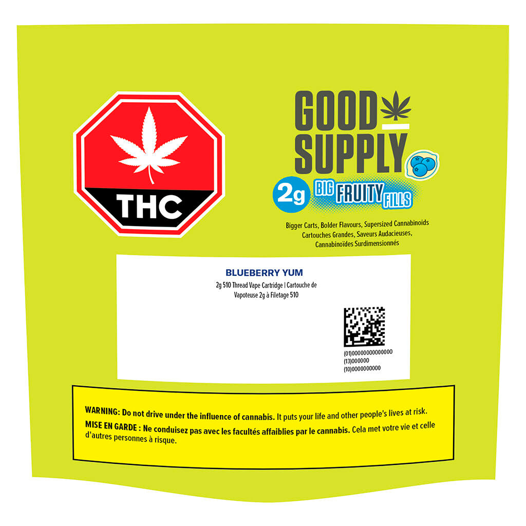 Blueberry Yum 510 Thread Cartridge - 