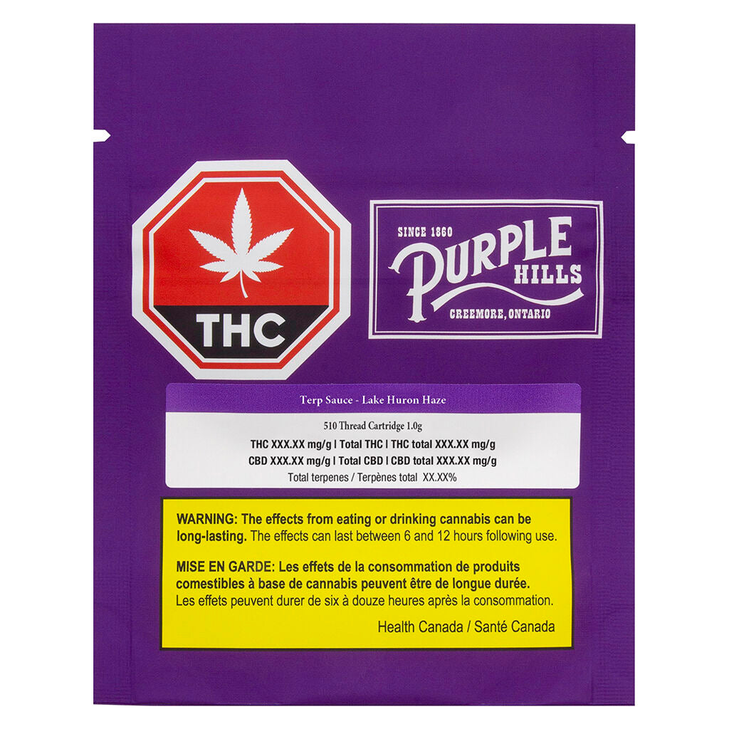 Terp Sauce – Lake Huron Haze 510 Thread Cartridge - 