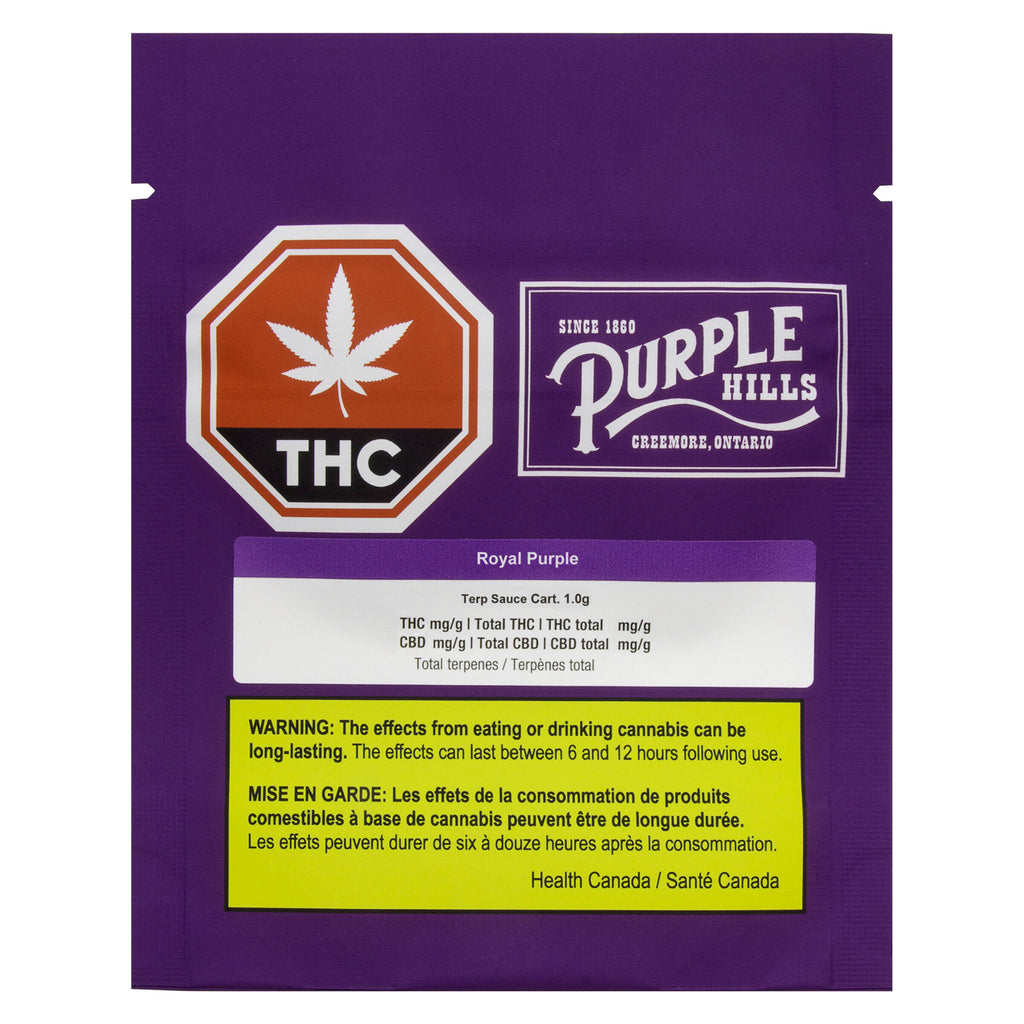 Terp Sauce - Royal Purple 510 Thread Cartridge - 