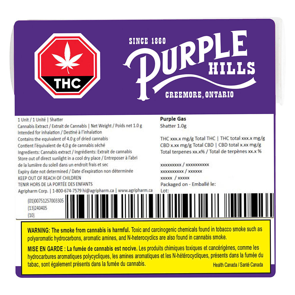 Purple Gas Shatter - 