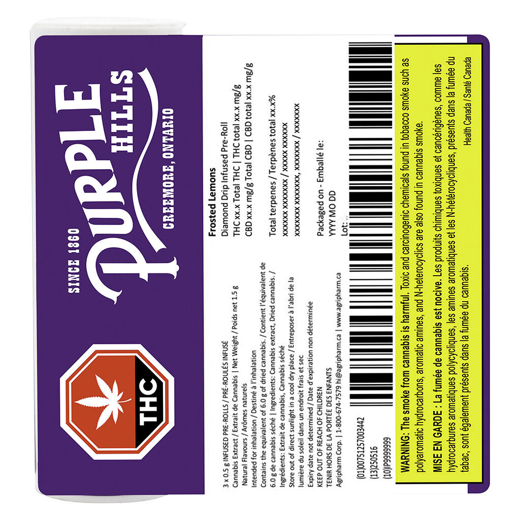 Frosted Lemons Diamond Drip Infused Pre-Roll - 