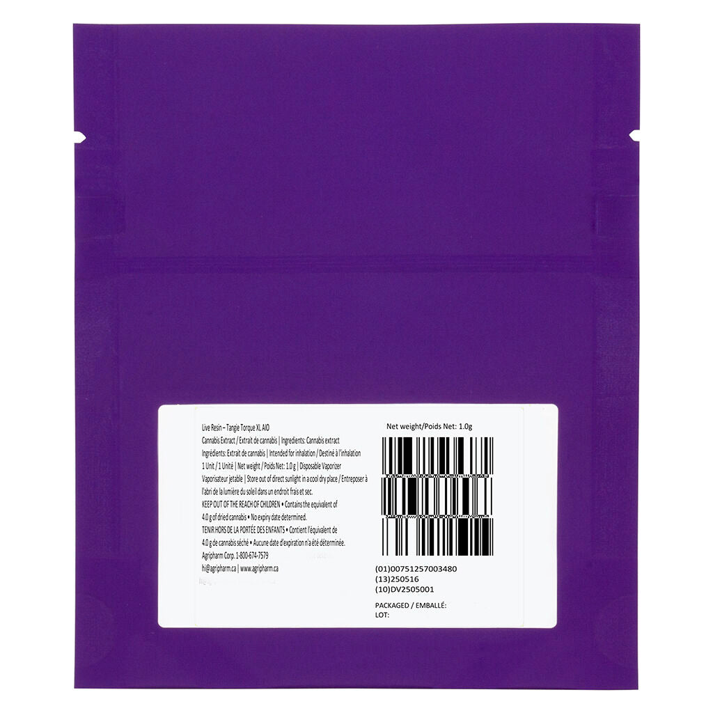 Live Resin – Tangie Torque XL AIO - 