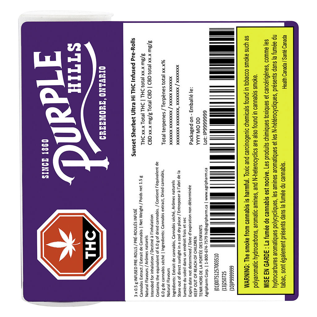 Sunset Sherbet Ultra Hi THC Infused Pre-Roll - 