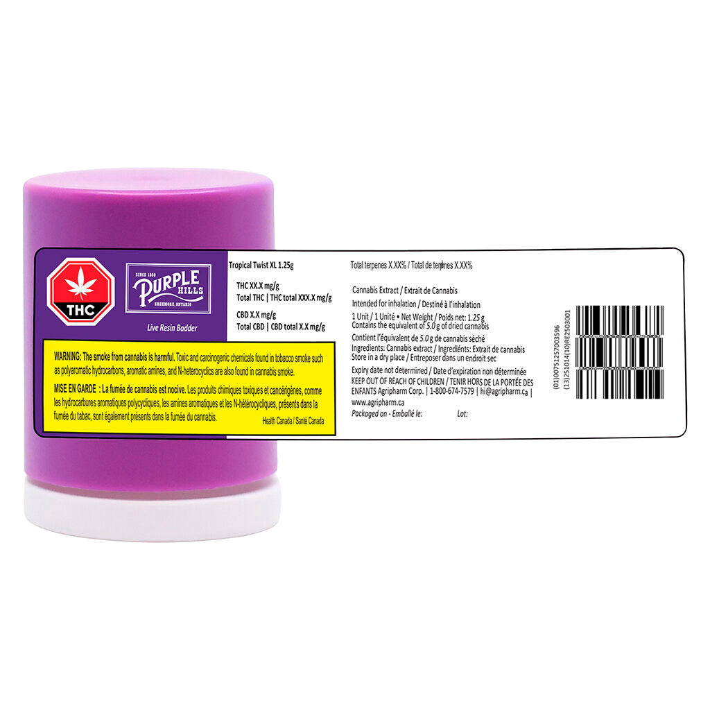 Live Resin Badder – Tropical Twist XL - 