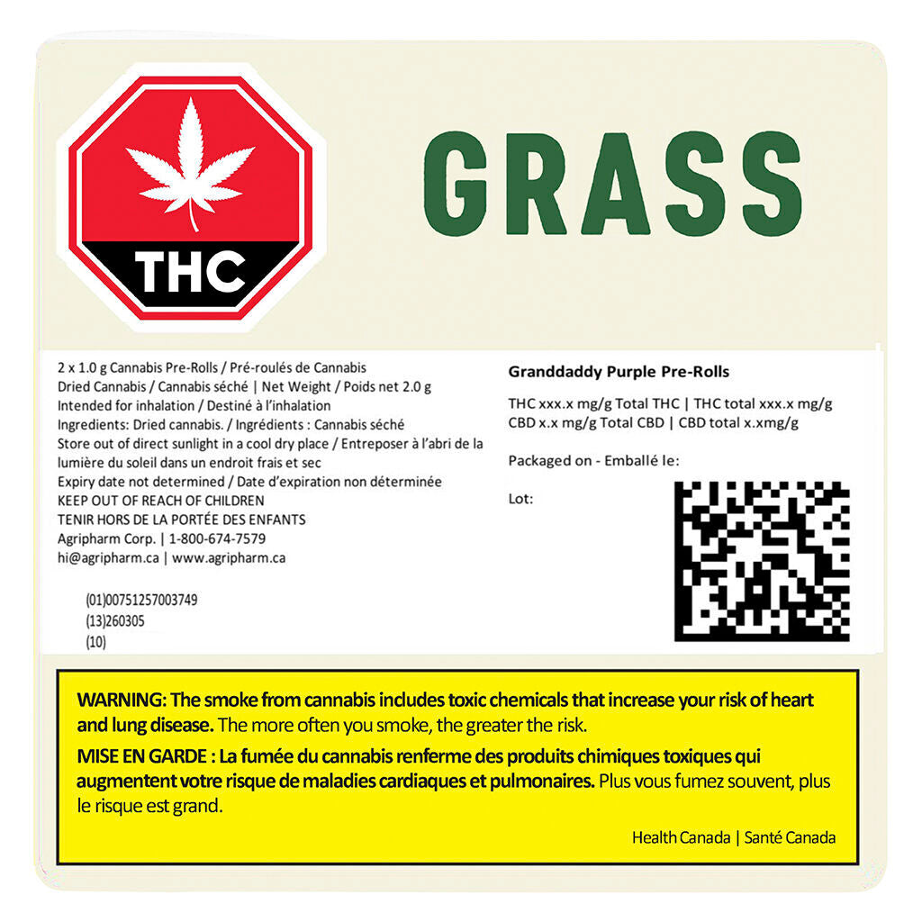 Granddaddy Purple Pre-Roll - 