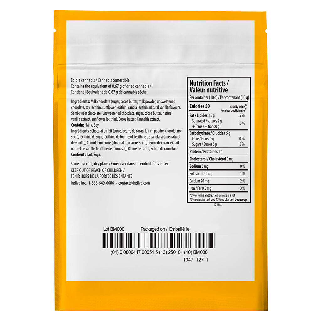 THC Milk Chocolate Bar - 