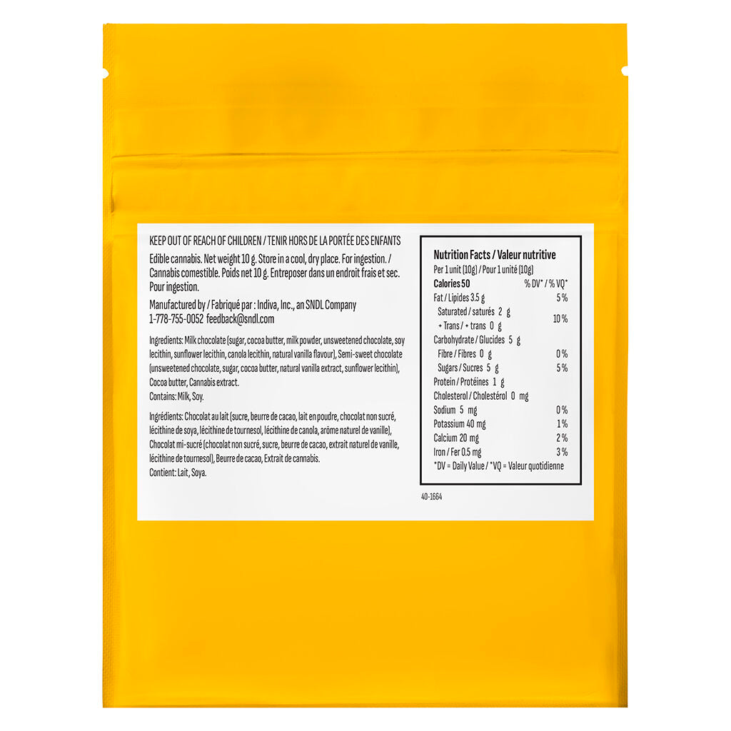THC Milk Chocolate Bar - 