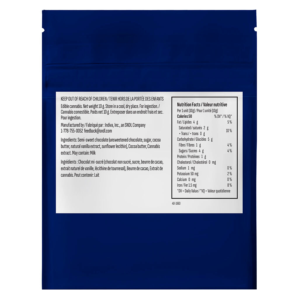 THC Dark Chocolate Bar - 