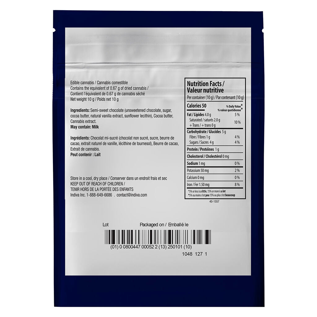 THC Dark Chocolate Bar - 