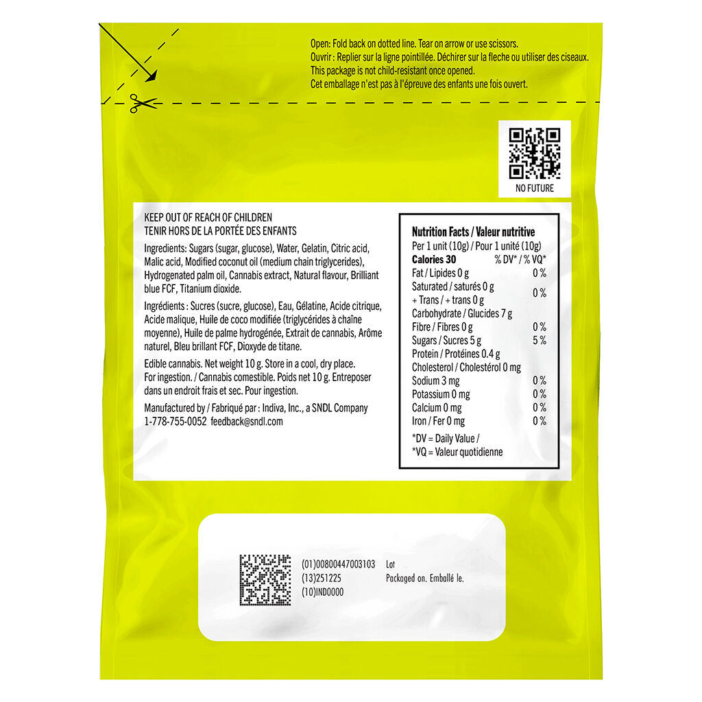 The Sour Blue One - Live Rosin Sativa THC Gummy - 