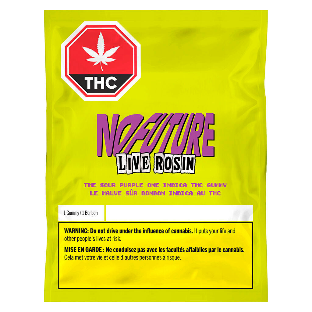 The Sour Purple One - Live Rosin Indica THC Gummy - 