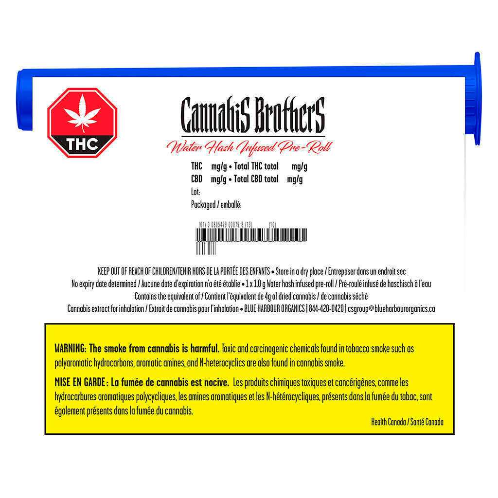 Water Hash Infused Whole Flower Pre-Roll