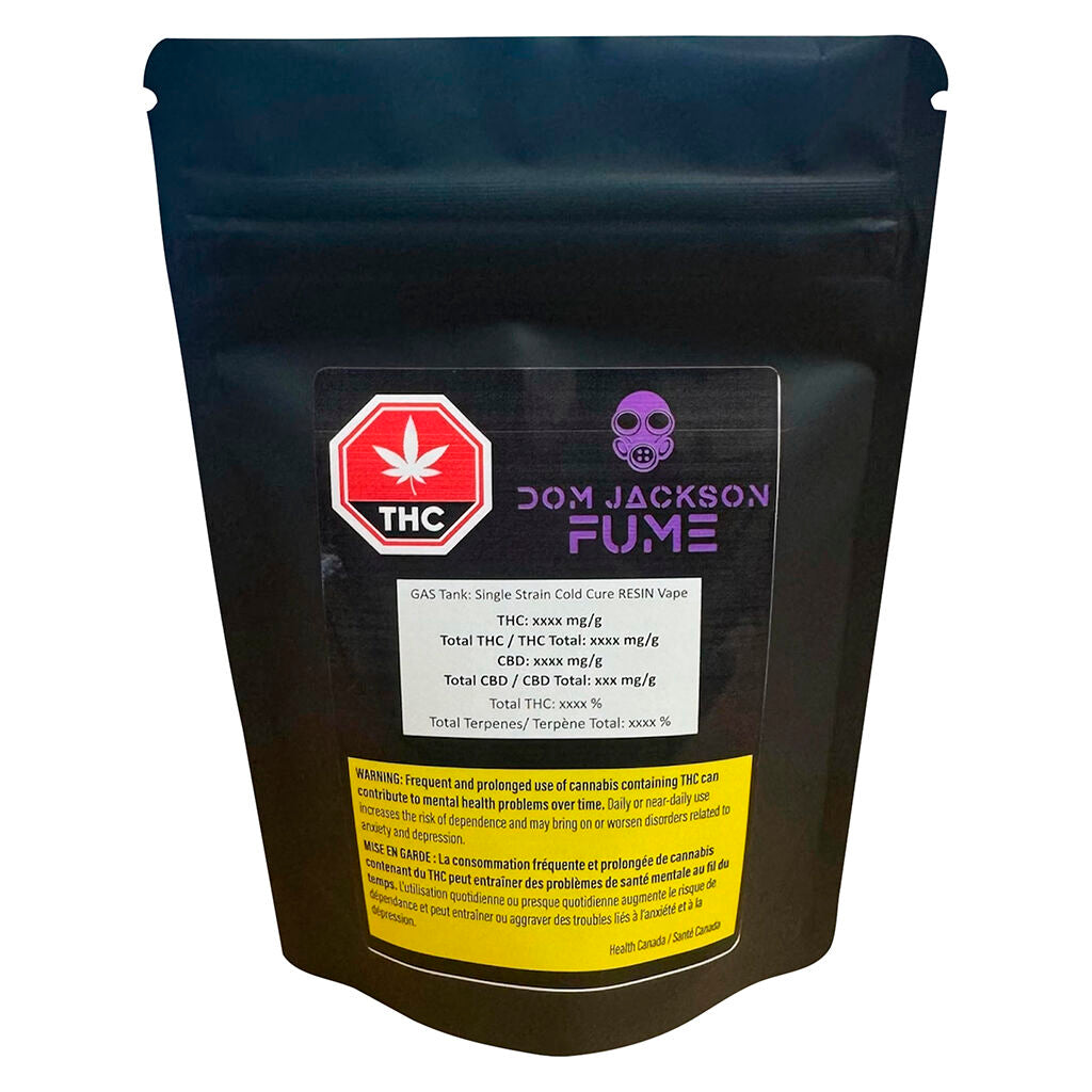 GAS Tank: Single Strain Cold Cure RESIN Vape - 