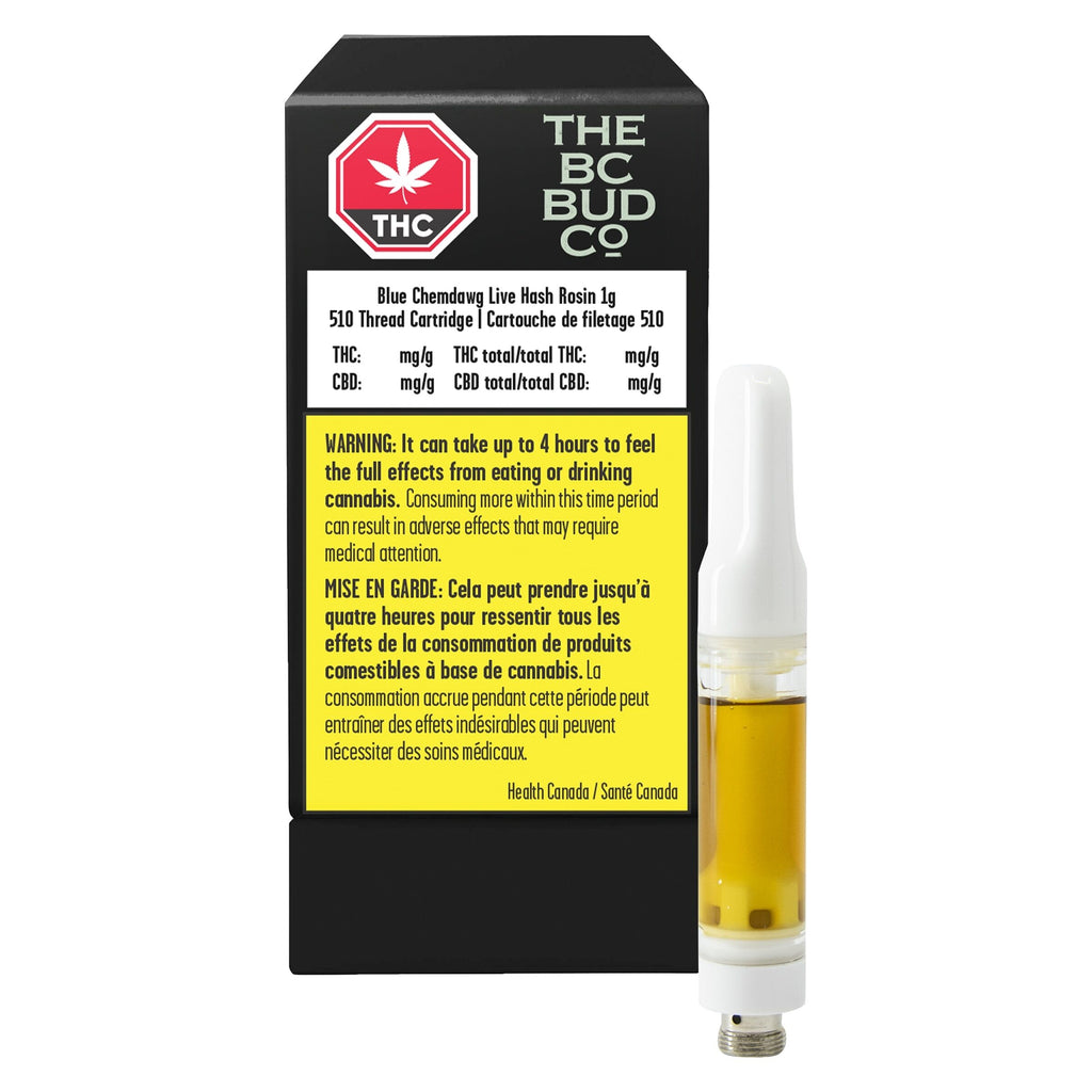 Blue Chemdawg Live Hash Rosin 510 Thread Cartridge - 