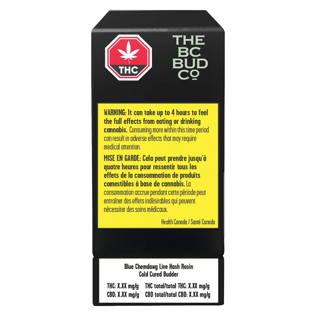 Blue Chemdawg Live Hash Rosin Cold Cured Budder - 