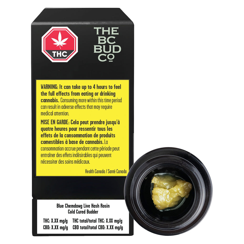 Blue Chemdawg Live Hash Rosin Cold Cured Budder - 