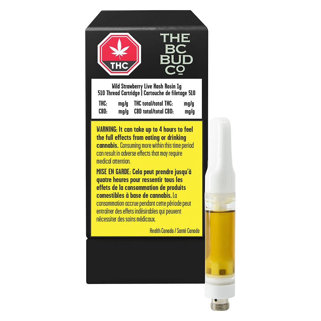 Wild Strawberry Live Hash Rosin 510 Thread Cartridge - 