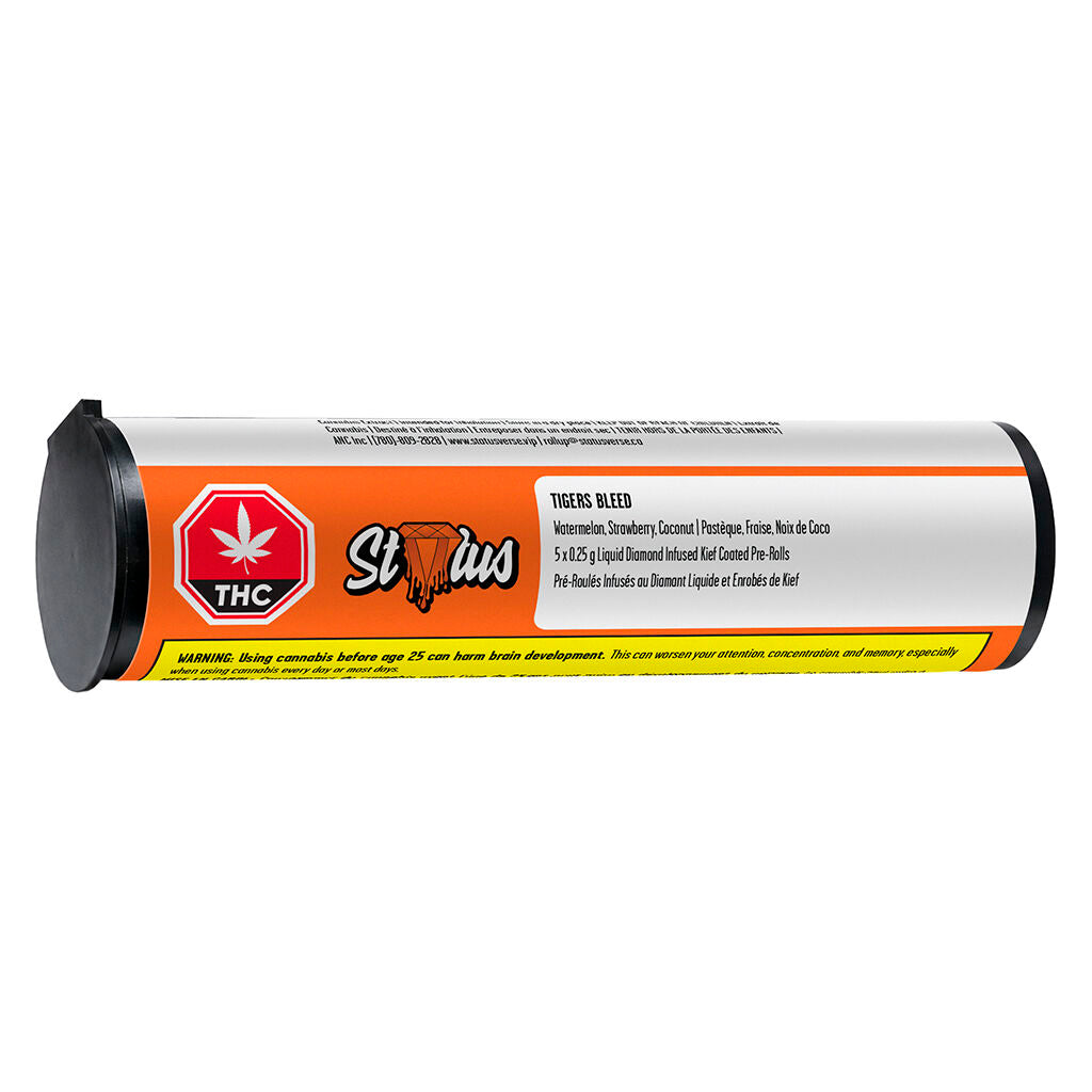 Tigers Bleed Liquid Diamond Infused Kief Coated Pre-Roll - 