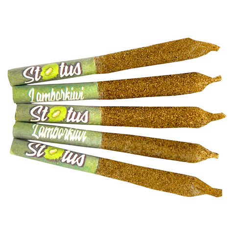 Photo Lamborkiwi Liquid Diamond Infused Kief Coated Pre-Roll