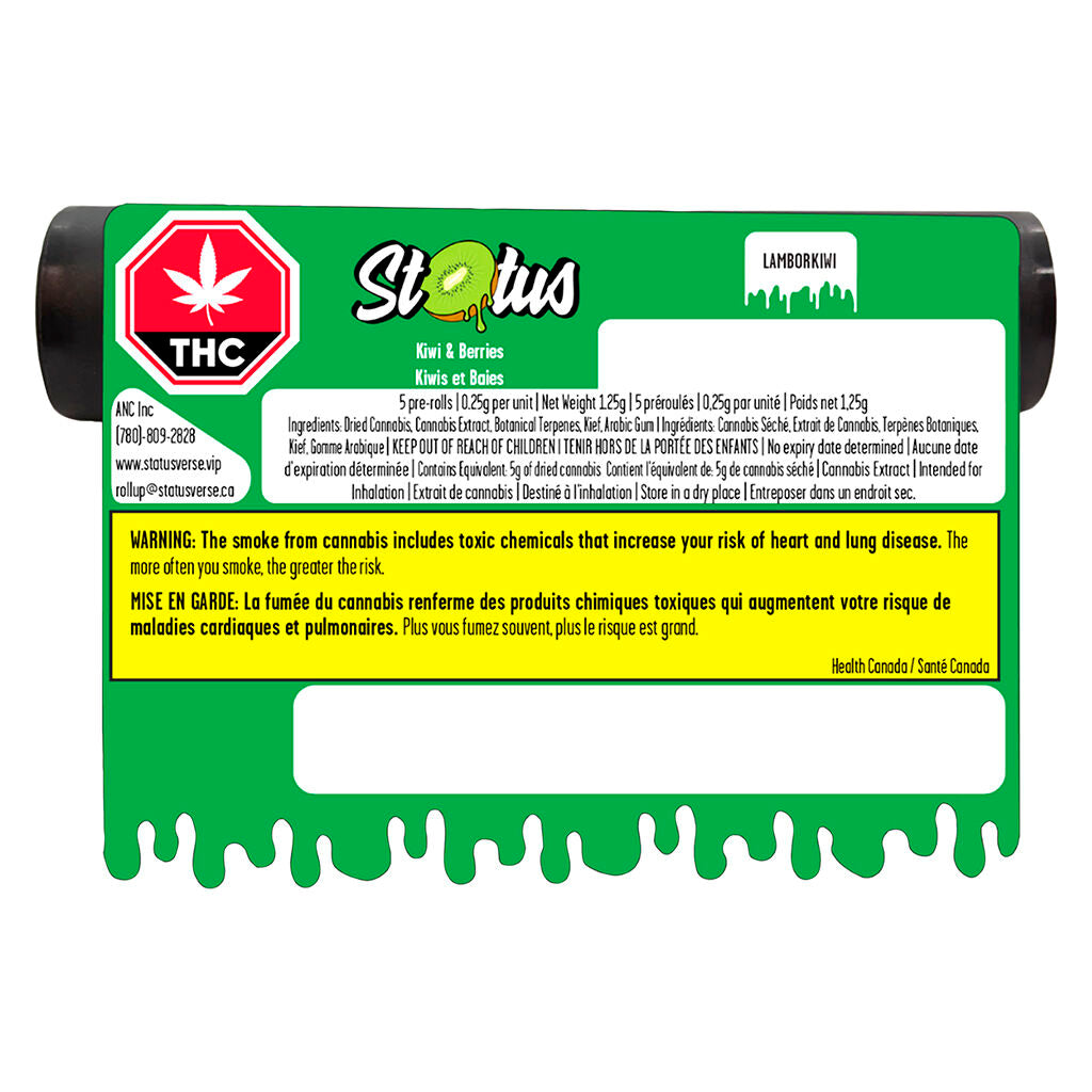 Lamborkiwi Liquid Diamond Infused Kief Coated Pre-Roll - 