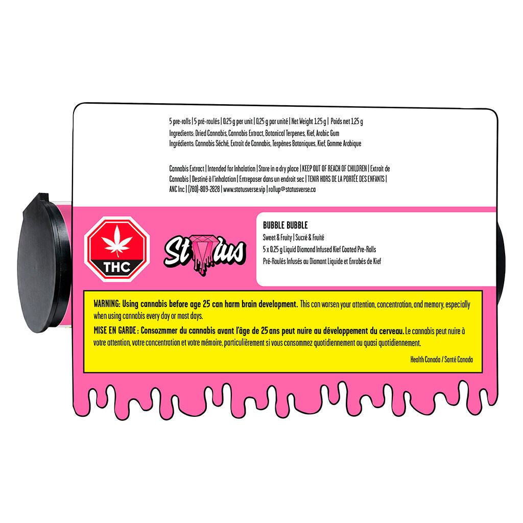 Bubble Bubble Liquid Diamond Infused Kief Coated Pre-Roll - 