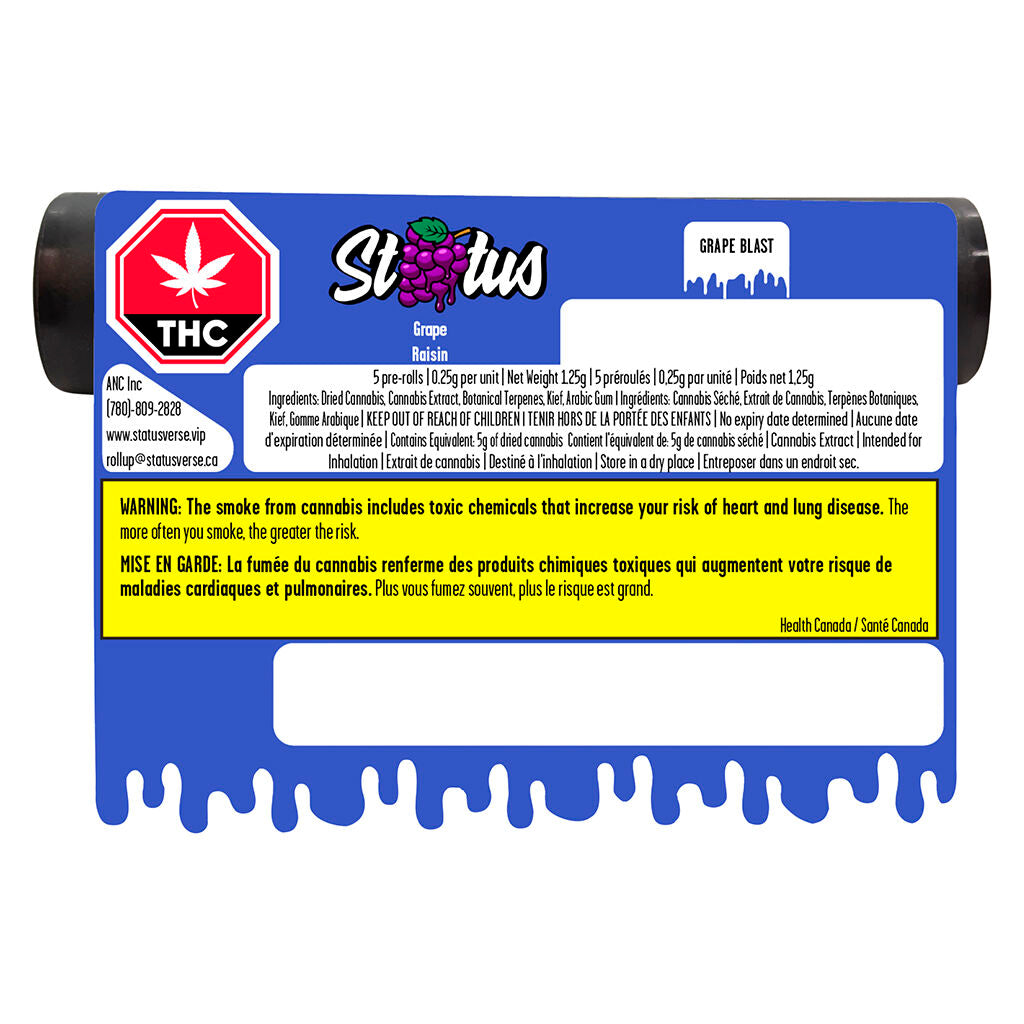 Grape Blast Liquid Diamond Infused Kief Coated Pre-Roll - 