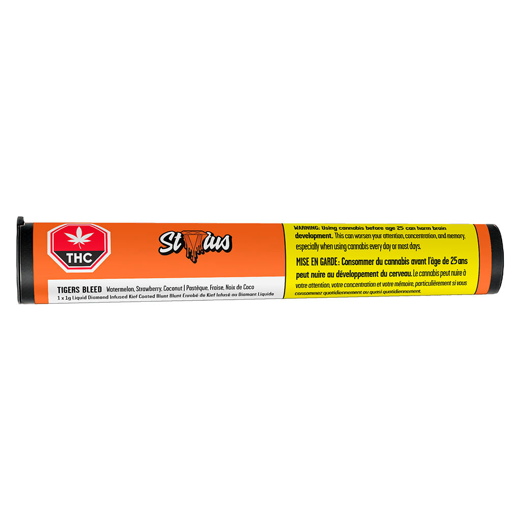Tigers Bleed Liquid Diamond Infused Kief Coated Blunt - 