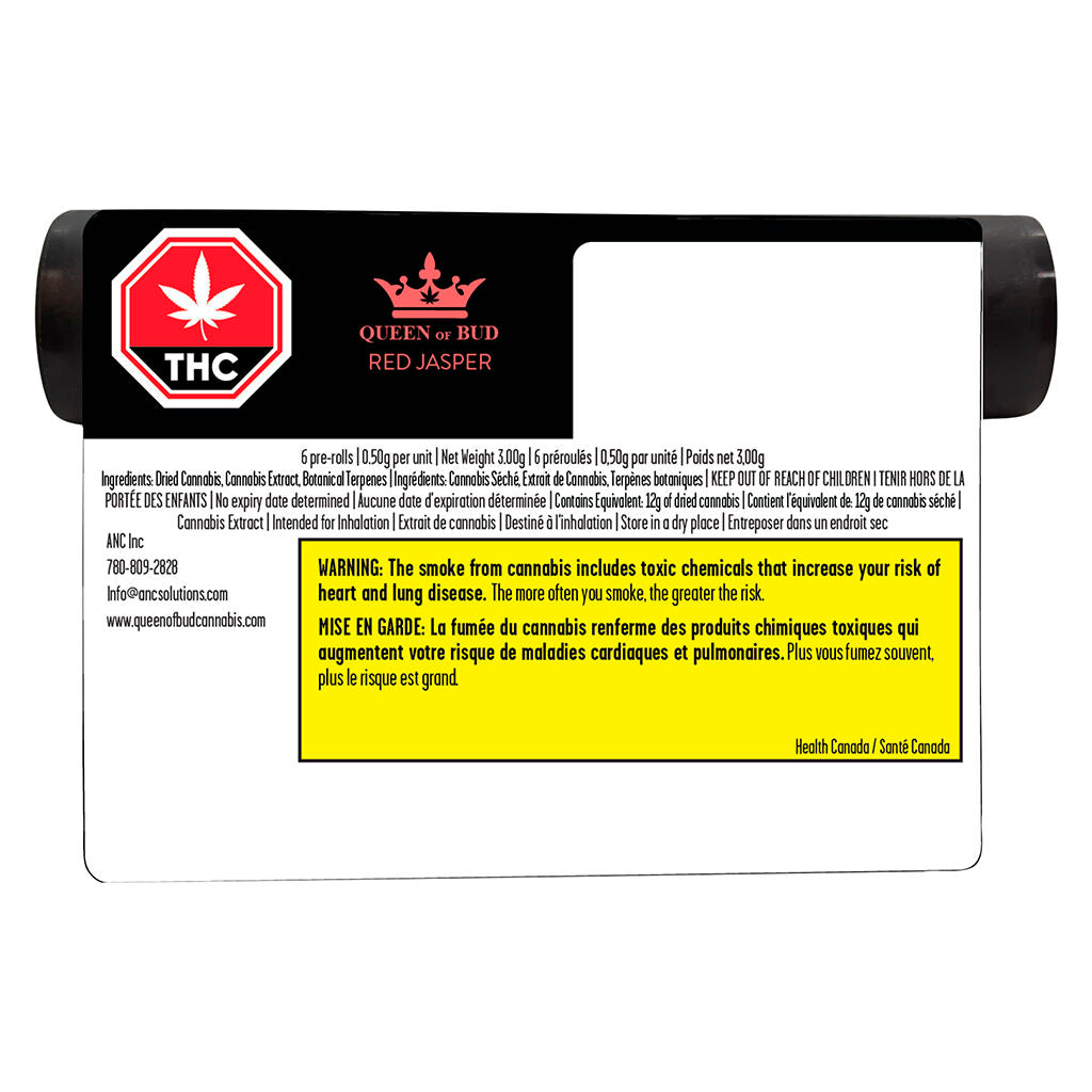 Red Jasper Raspberry Cocoa Liquid Infused Pre-Roll Pack - 