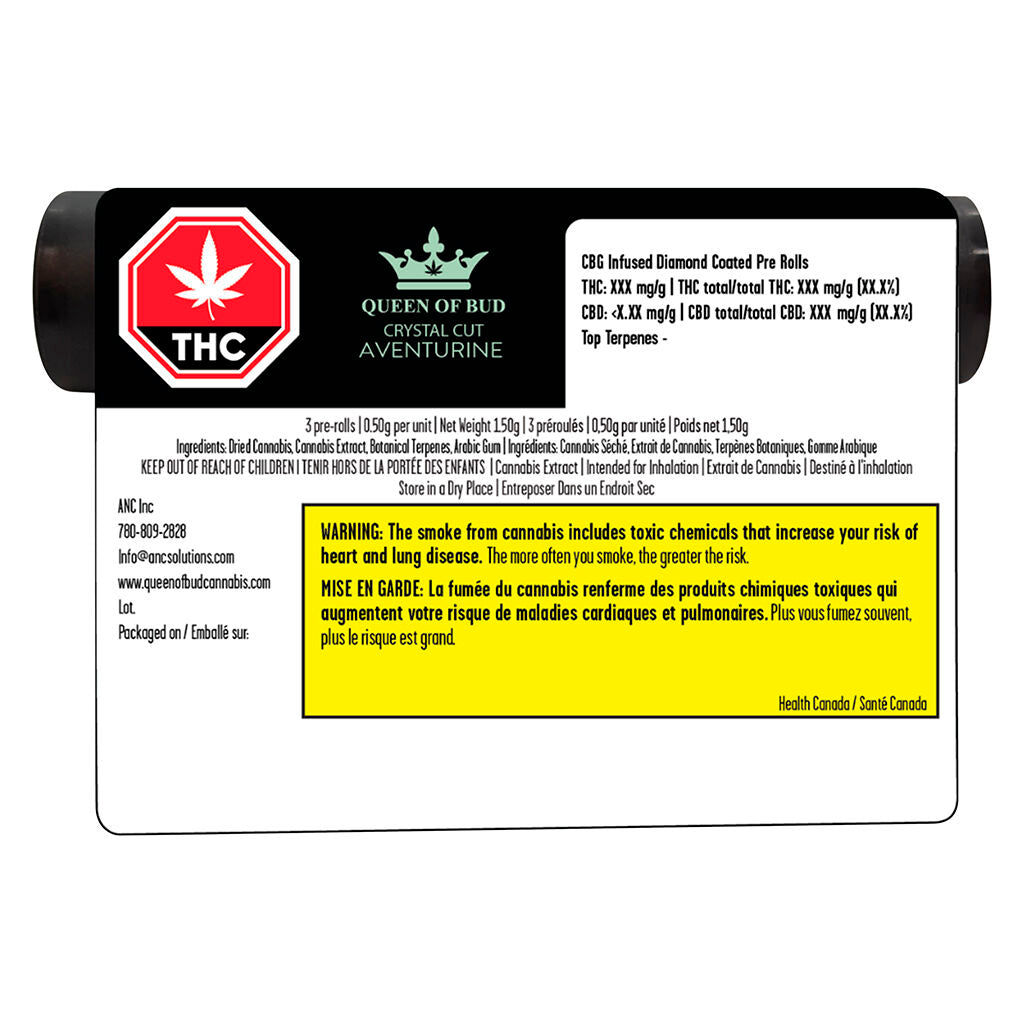 Crystal Cut Aventurine Infused Pre-Roll - 